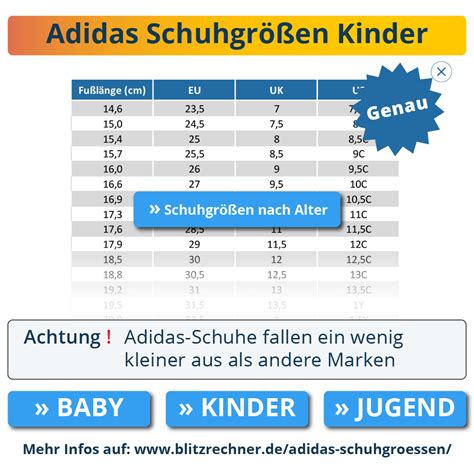 schuhe adidas größentabelle|adidas größen tabelle kinder.